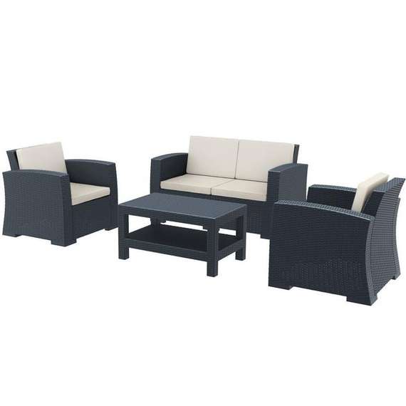Комплект уличной мебели Monaco Lounge Set, антрацит