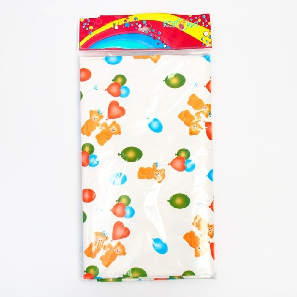 876556 Клеёнка с ПВХ-покрытием "Мишки" 100х140 см, цвета МИКС