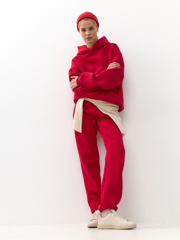 Красные джоггеры Lex с начесом