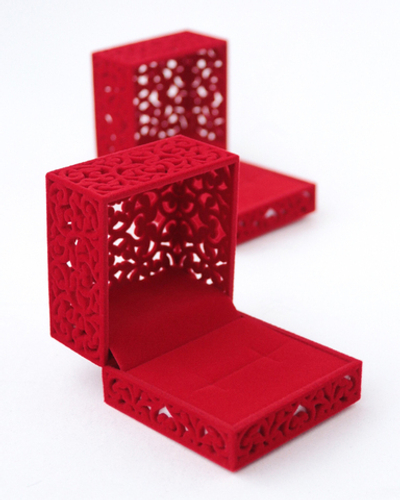 Футляр флокированный, серия "Кружева" мини