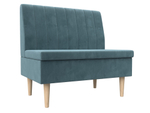 Диван прямой Мини, Бирюзовый, Велюр, 126040