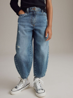 Джинсы с заклепками для девочки Next B02-937, Синий