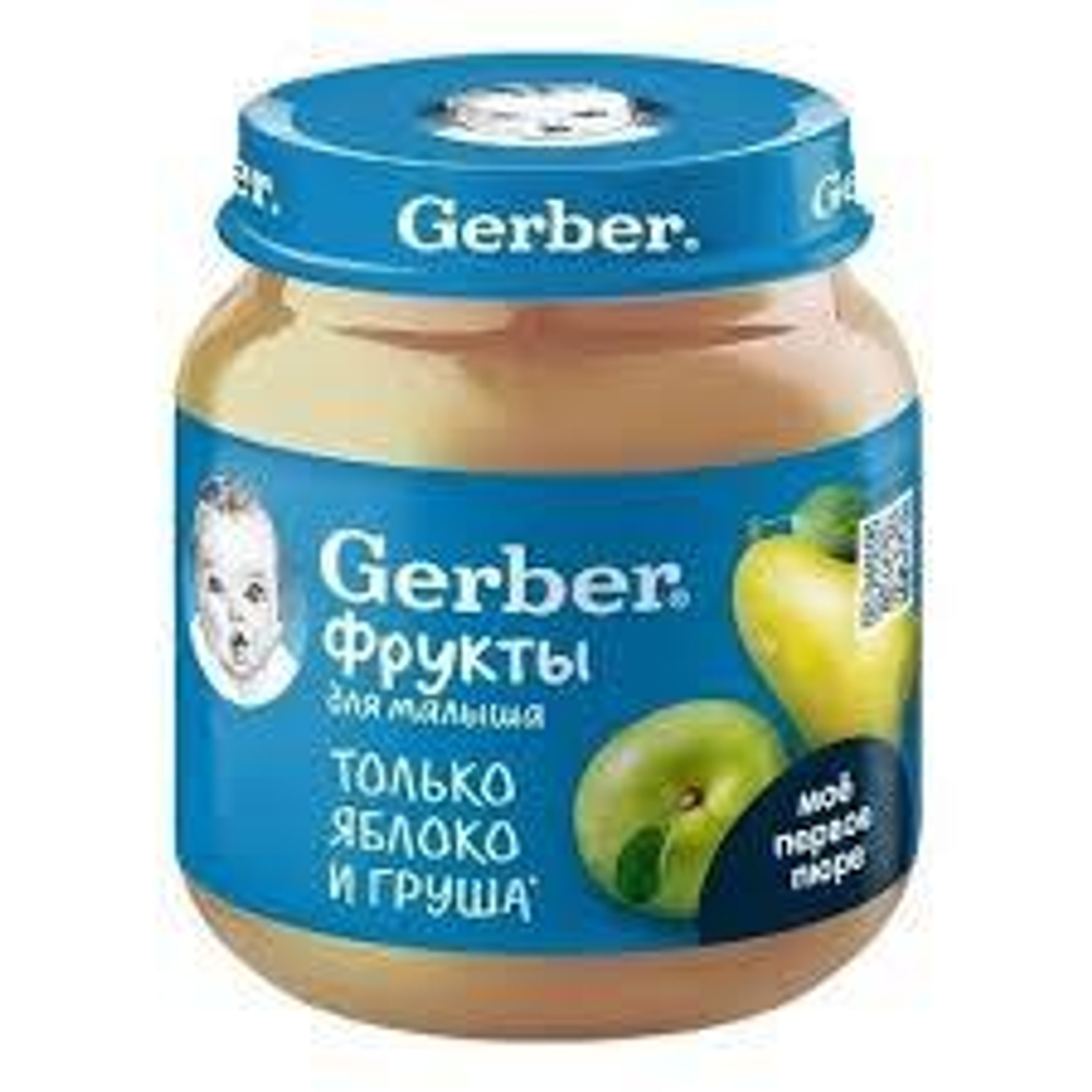 гербер яблоко и  груша