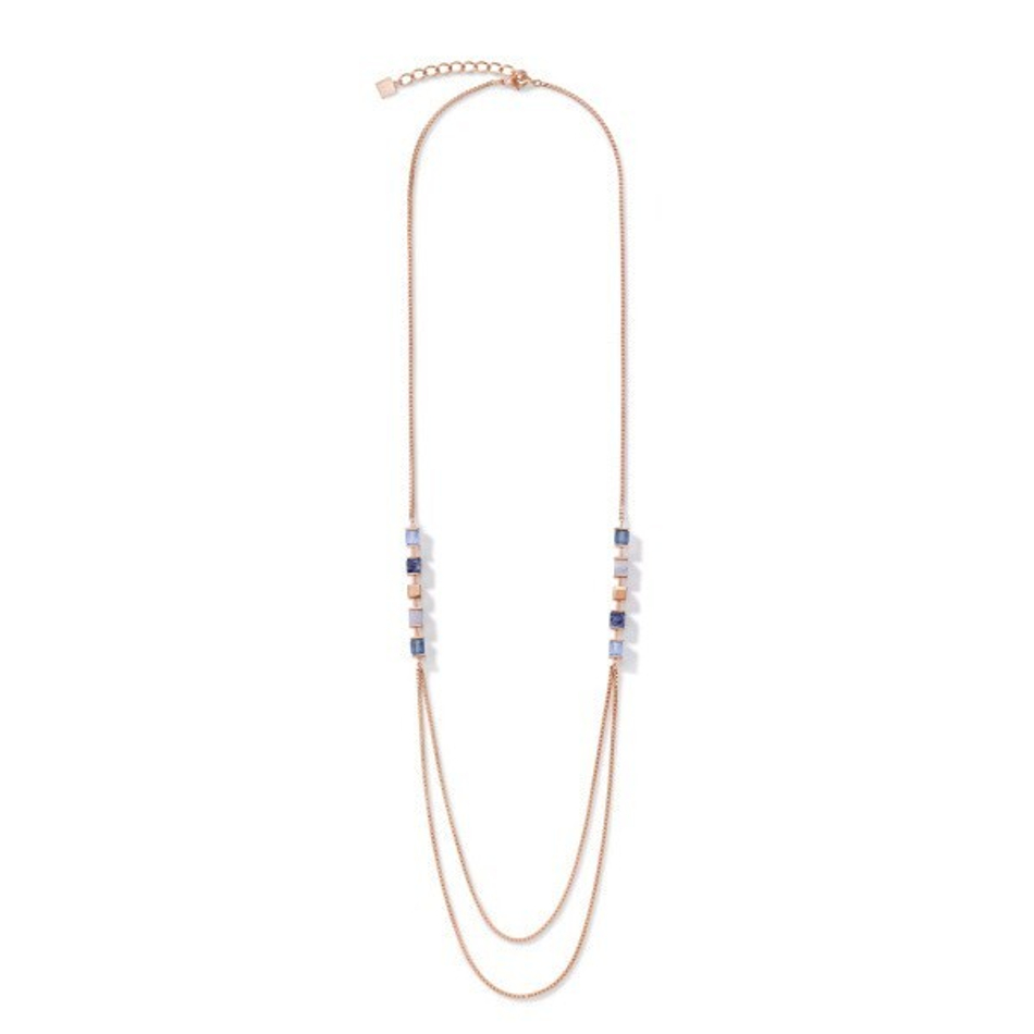 Колье Coeur de Lion Blue 5053/10-0700 цвет голубой, синий, прозрачный