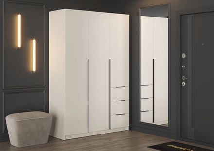 ВЕНТУРО Шкаф 3-х ств.с ящиками ШК-002