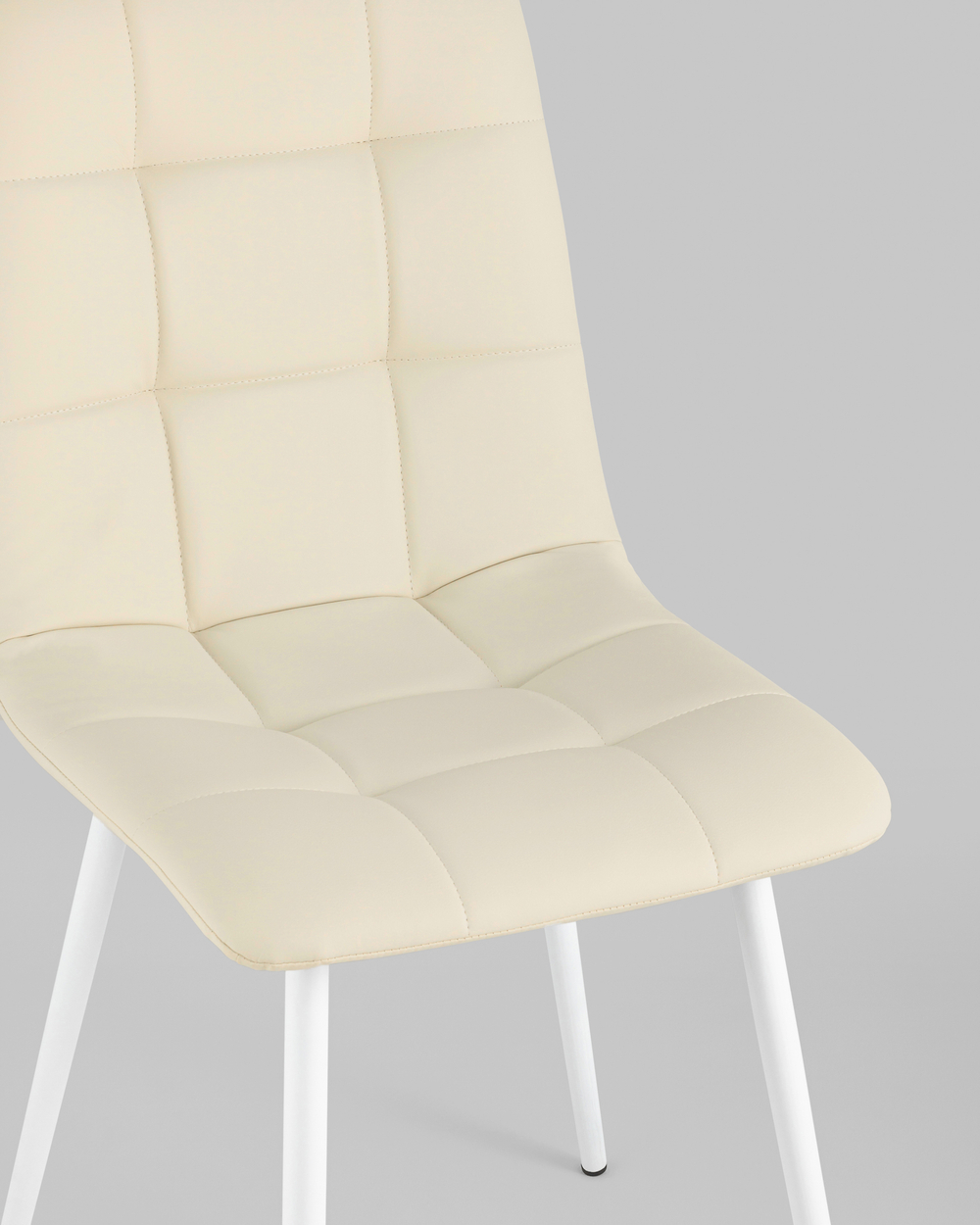 Стул Oliver экокожа белый белые ножки 2 шт