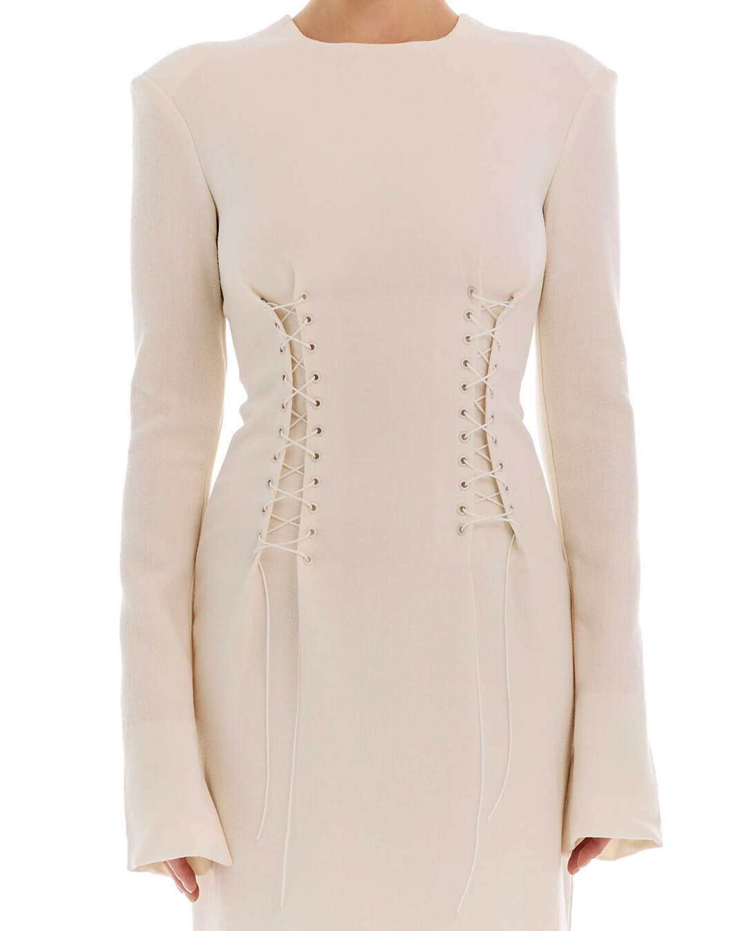 Платье CROIX (круа) светлое с люверсами