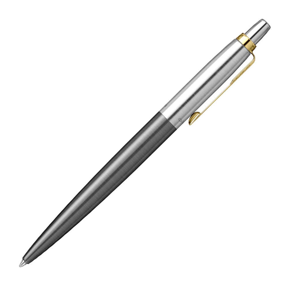 Шариковая ручка Parker Jotter Grey Core GT Mblue в подарочной коробке