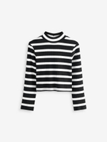 Лонгслив для девочки Next N94-120, 3 шт., Черный, Белый, Молочный