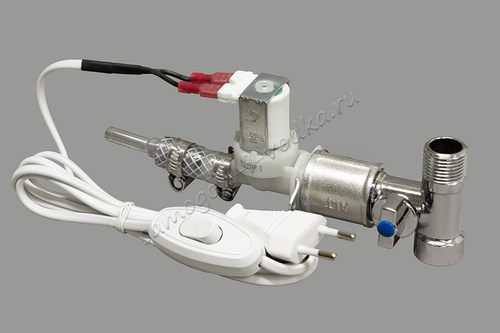 Переходник/регулятор подачи воды "Самогон и водка" с электроклапаном