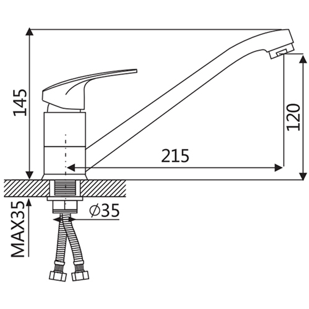Смеситель для кухни Oute T207 T20703B
