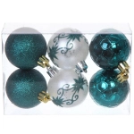 Набор ёлочных украшений «Сказочная зима» 45 предметов, Белый/Нефрит