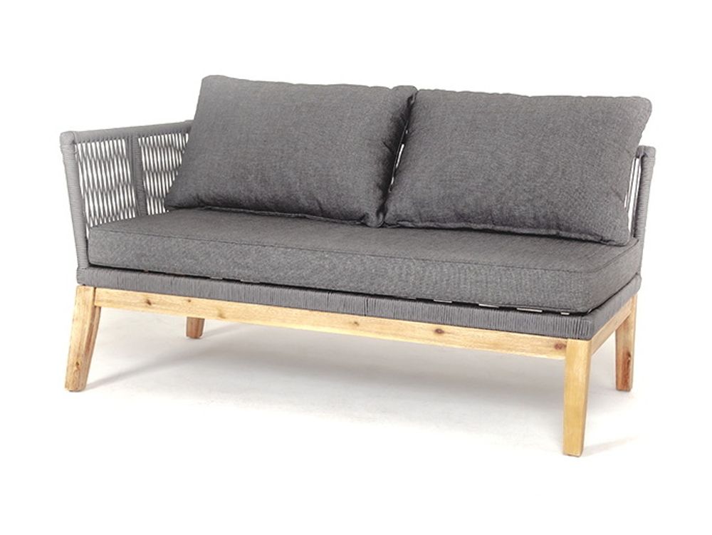 "Барселона" модуль диванный плетеный из роупа боковой правый