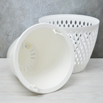 Кашпо Версаль 3л, белый/белый