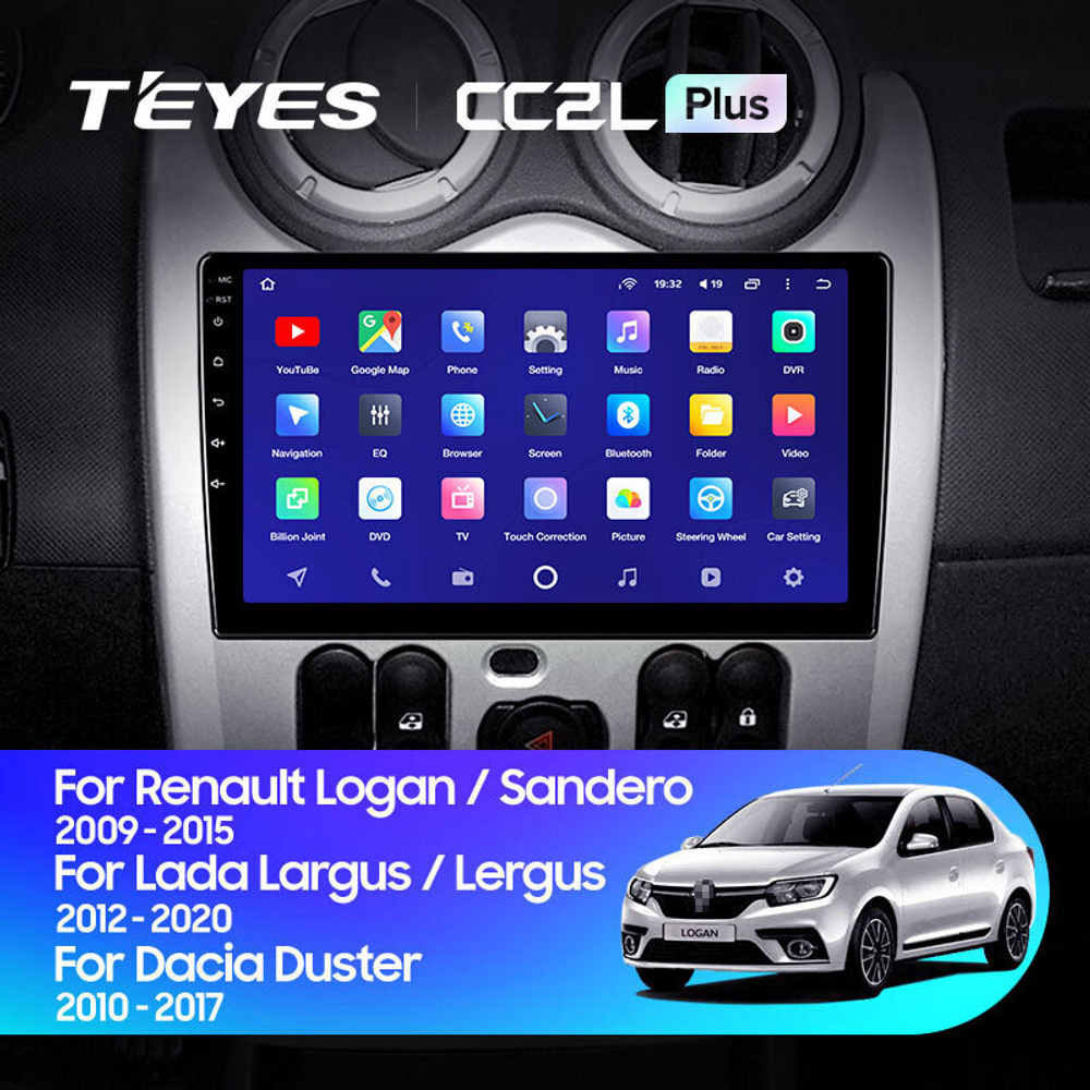 Teyes CC2L Plus 9" для Renault Logan 2010-2015