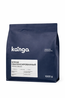 KANGA Сбалансированный бленд, кофе в зернах 1000 г.