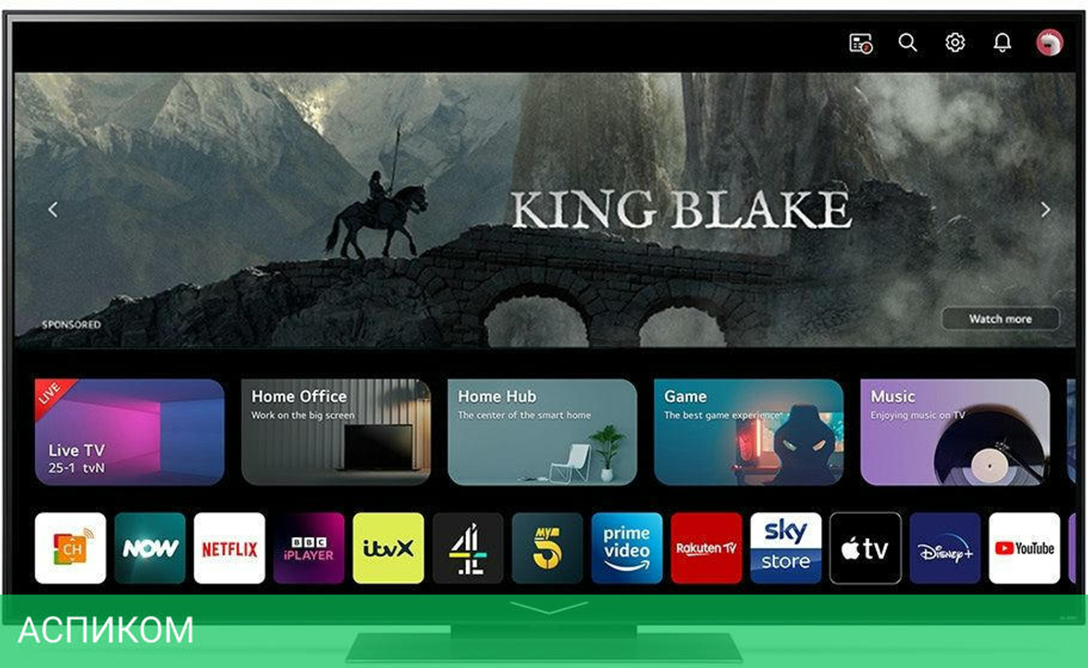 Телевизор LED LG 55" 55QNED816RA.ARUB