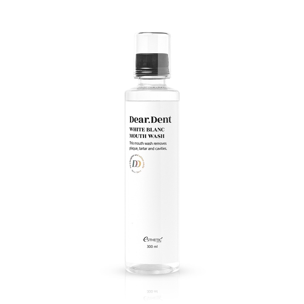 Ополаскиватель для рта Без Красителей ESTHETIC HOUSE Dear.Dent White Blanc Mouth Wash, 300 мл.