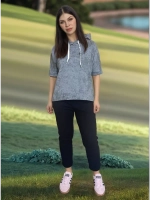 футболка с капюшоном короткий рукав варенка