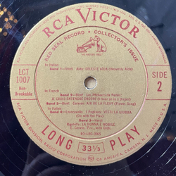 Винтажная виниловая пластинка LP Caruso Карузо A Treasury Of Immortal Performances (USA 1951)