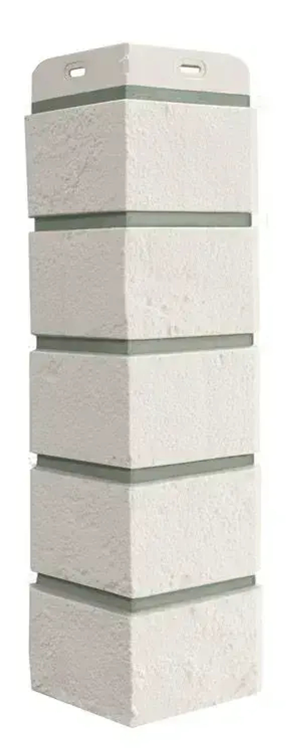 Угол наружный Grand Line Состаренный кирпич Design молочный со швом RAL 7006 0.390*0.120мм 0.46м2 1уп-12шт