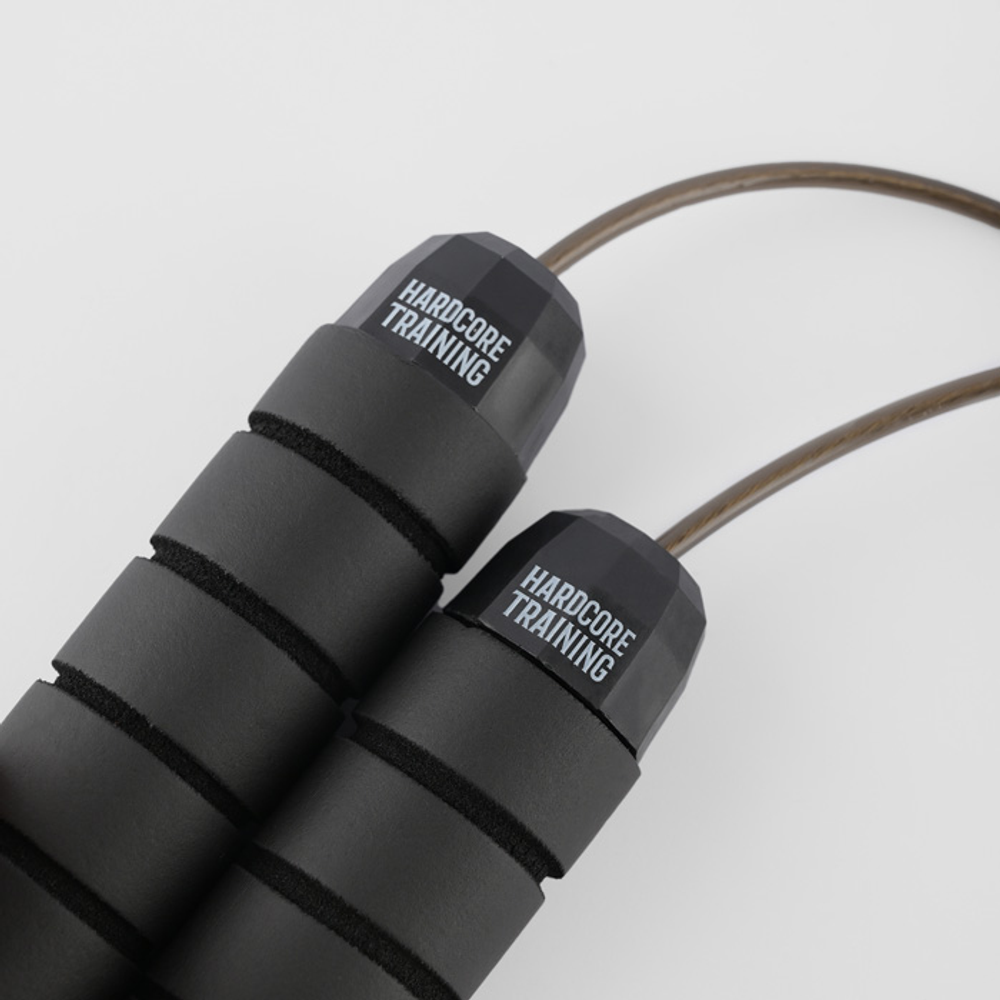 Скакалка Hardcore Training Skipping Rope чёрная