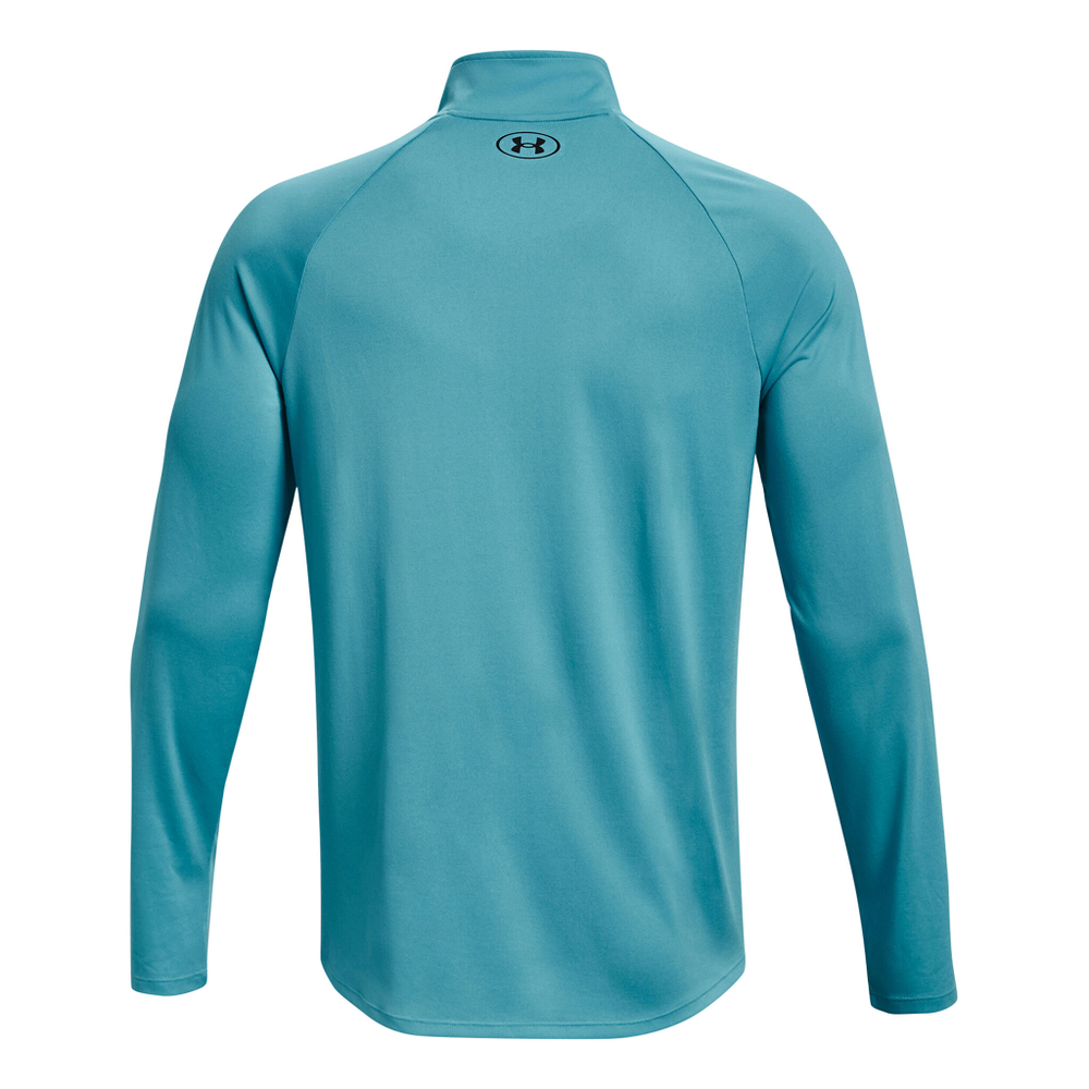 Мужское теннисное поло Under Armour Tech 2.0 Half-Zip Warm Up Long Sleeve Men - Turquoise