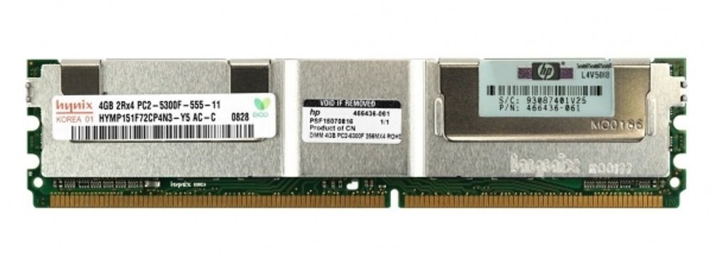 Оперативная память HP 4Gb PC2-5300 low-power RoHS 466436-061