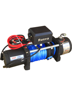 Лебёдка автомобильная электрическая 12V Runva EWX6000SR 2722 кг (синтетический трос)