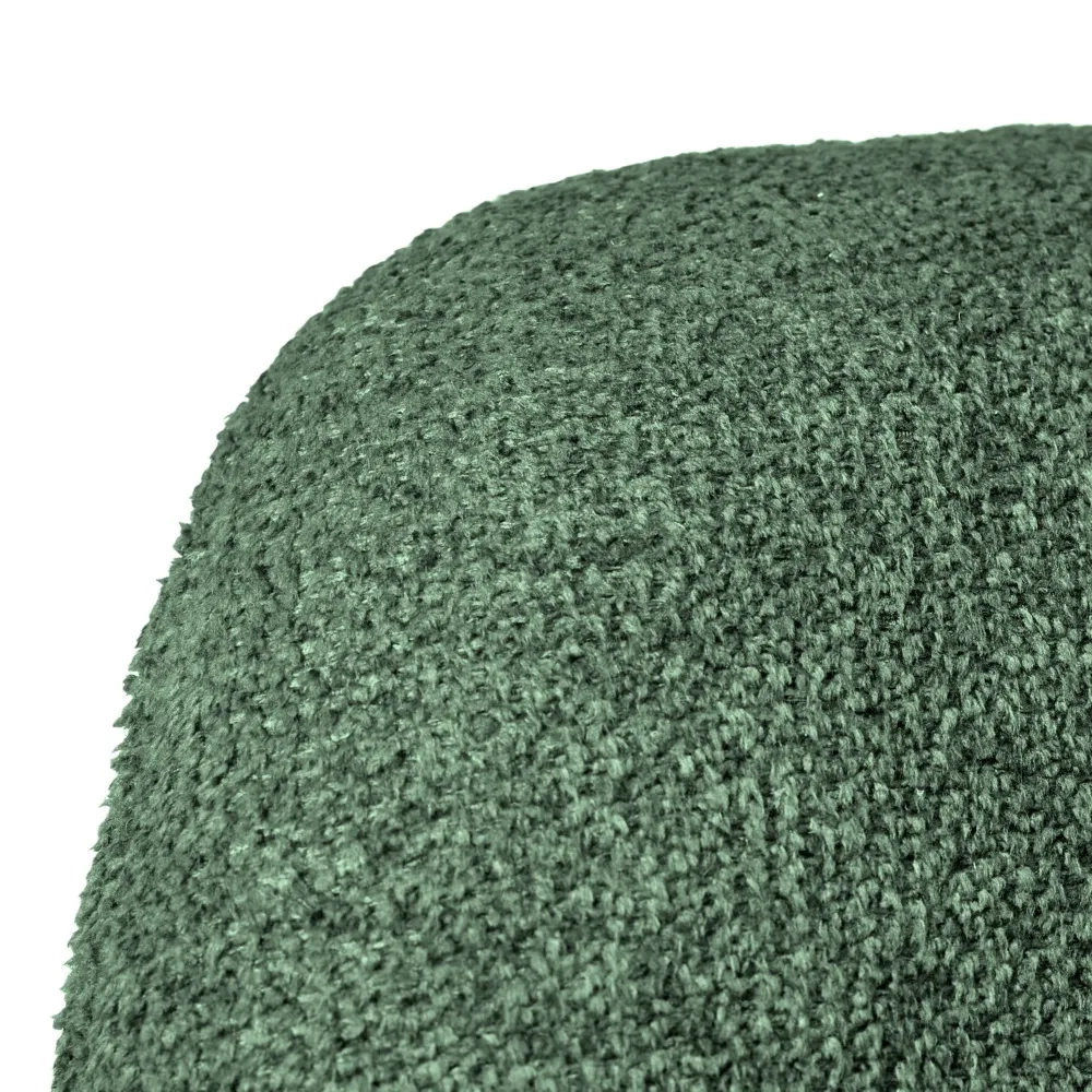 Стул Bradex Home Grant зелёный шенил на поворотном механизме