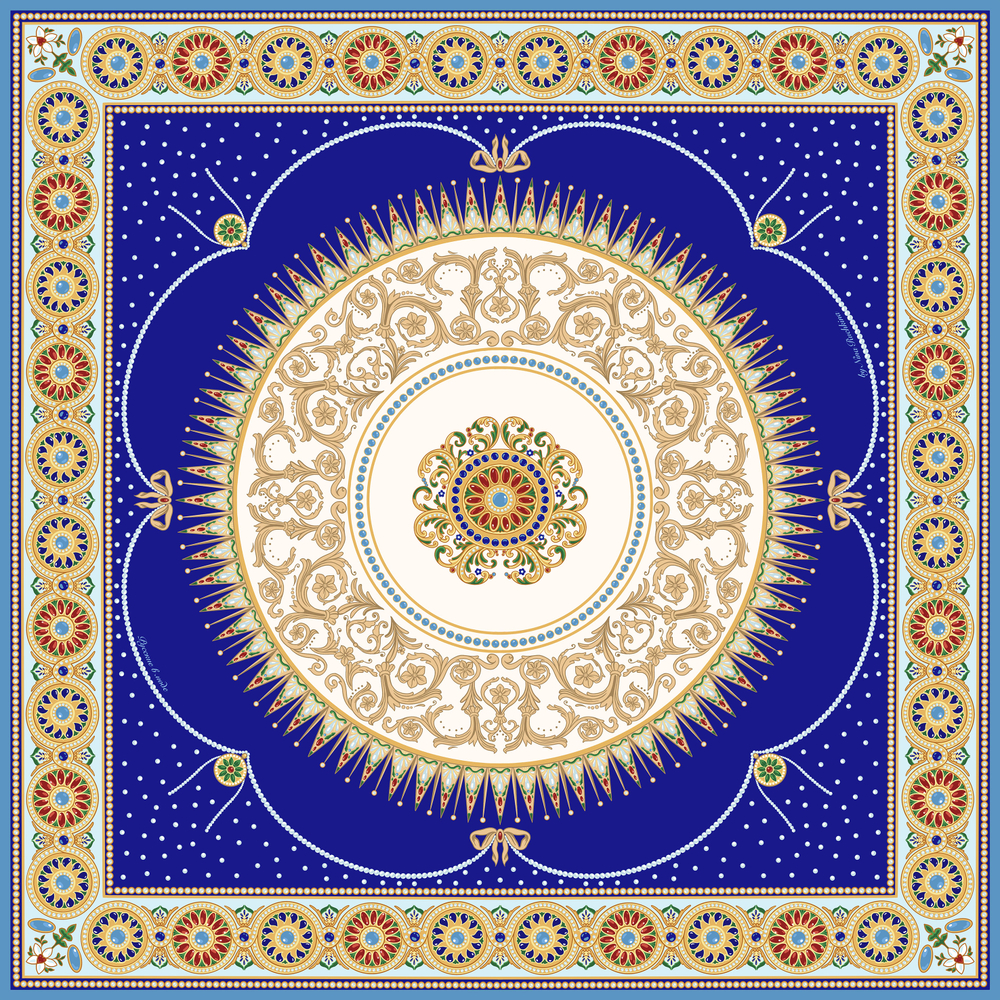 Платок «Павловск. Севрский фарфор»