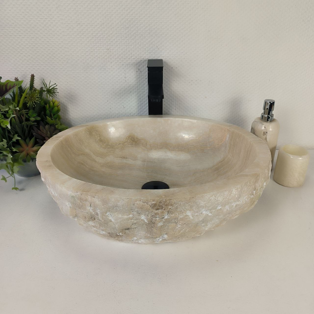 Раковина из оникса Erozy White EO-64259 52*42*15 0213