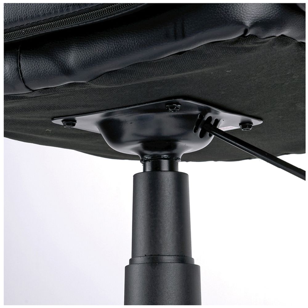 Кресло оператора Helmi HL-M01 "Brief", экокожа черная