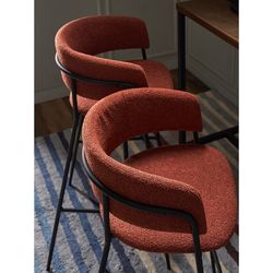Стул барный Helning, букле, терракота