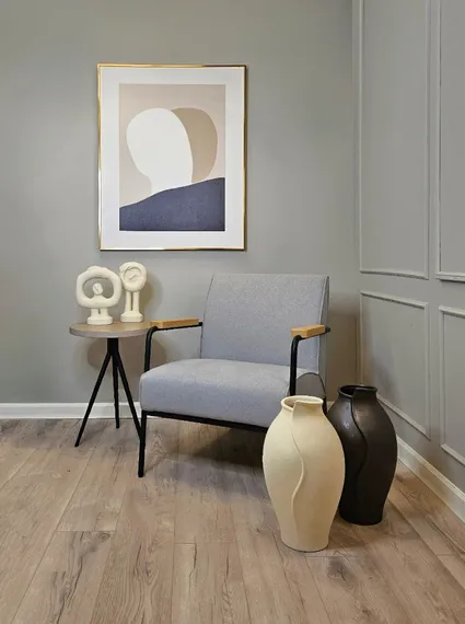 Кресло Fauteuil de Salon, серое