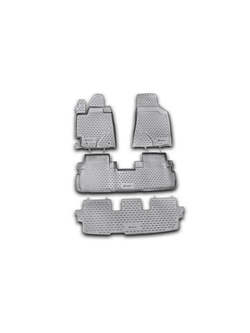 Коврики в салон для TOYOTA Highlander, 2010-2014, 4 шт. (полиуретан, серые) NLC.48.50.211K