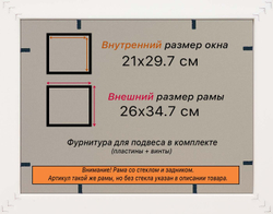 Рамка 21x29,7 для постера и фотографий