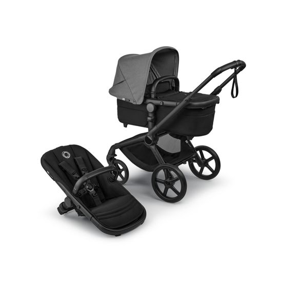 Коляска 2 в 1 Bugaboo Fox 5 Renew (Black/Heritage Black/Moon Grey)