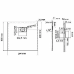 Душевой поддон WasserKRAFT Main 41T03 90х90