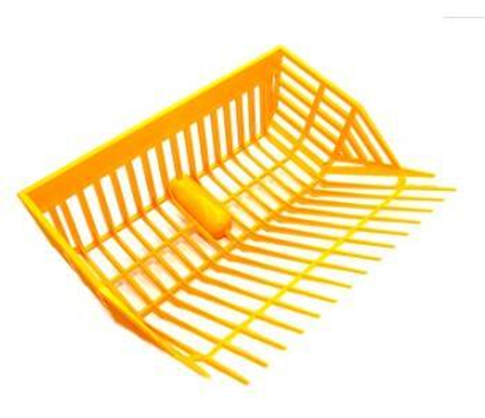 Грабли подборщик  пластиковые  ''Краб''  (полипропилен), б/ч (d-32) Жёлтые PROTEX