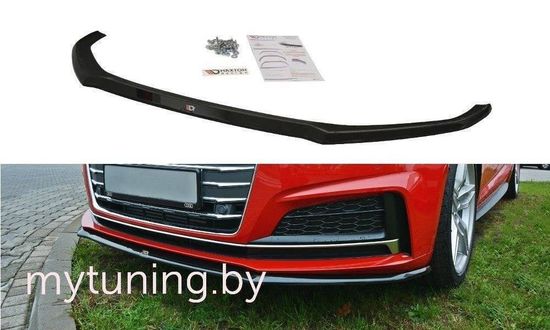 Сплиттер бампера переднего V.2 для AUDI S5 / A5 B9 S-Line (16-...)