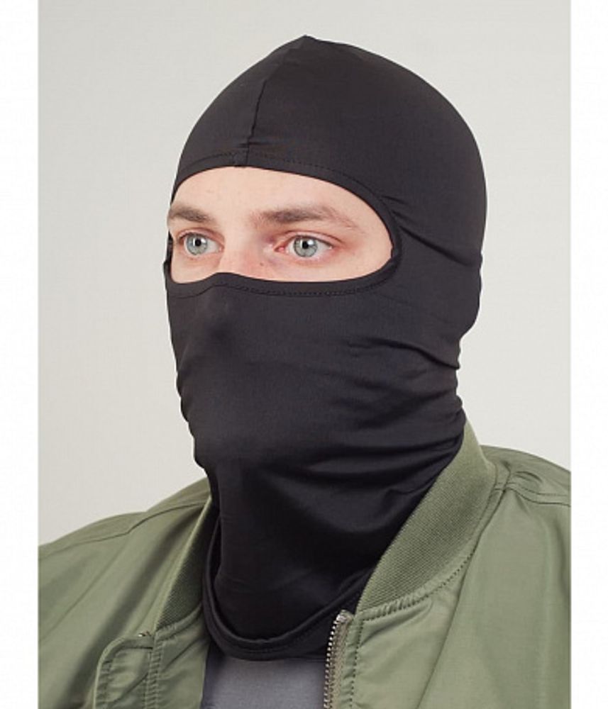 Балаклава Stalker Military Style тонкая черная