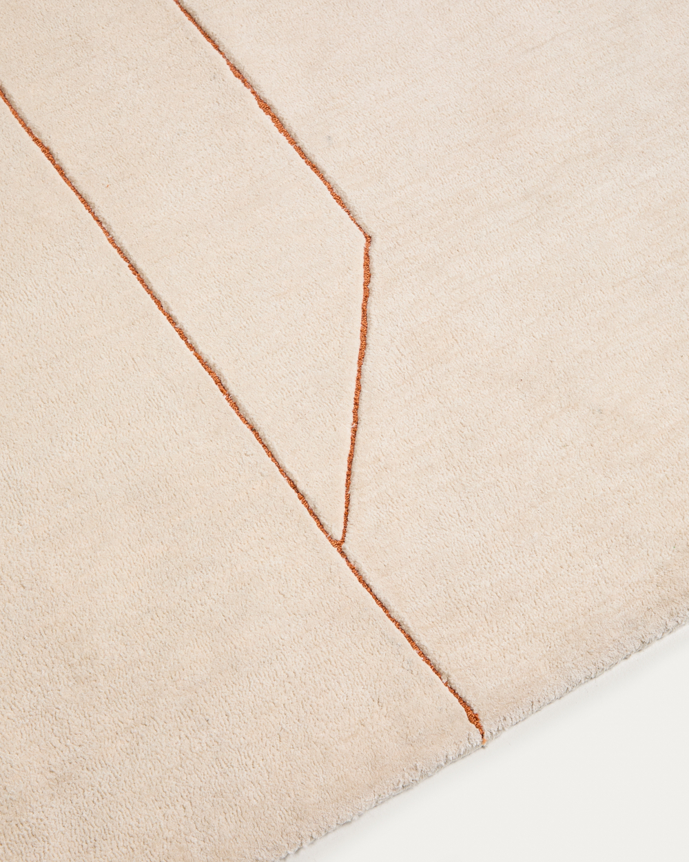 Ковер Delide из синтетического волокна цвета экрю 200 x 300 см