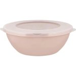 Миска пластиковая 2л с крышкой «HELSINKI» персиковая карамель