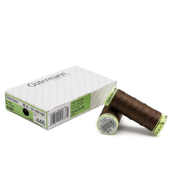 Нитки отделочные Gutermann Top Stitch 30 (30 метров), 5 кат. | 446 сигнальный коричневый