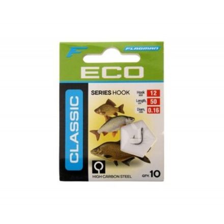 FLAGMAN Поводок готовый  с крючком Classic Hooks To Nylon 2 №12 10шт
