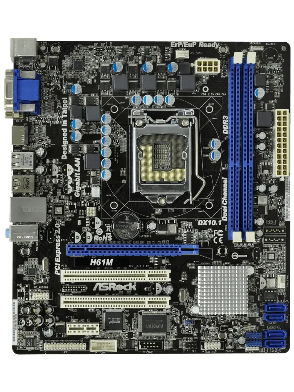 Материнская плата ASRock H61M LGA 1155 DDR3
