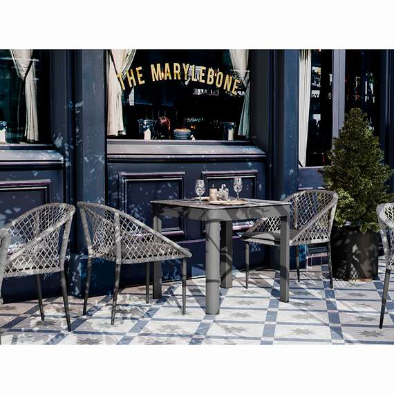 Плетеный стул Sverre, серый