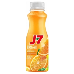 Сок J7 Апельсиновый с мякотью, 0,3 л