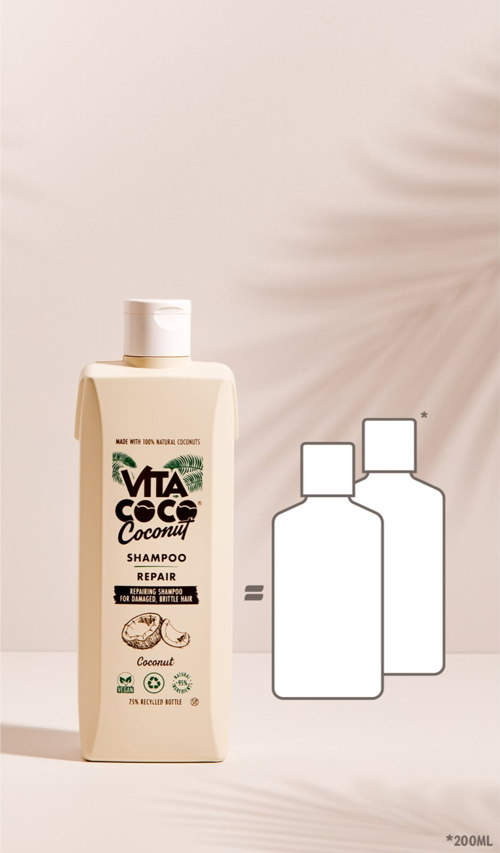 Vita Coco Repair Shampoo - укрепляющий шампунь для поврежденных волос /   400  ml  / GTIN 4063528014894